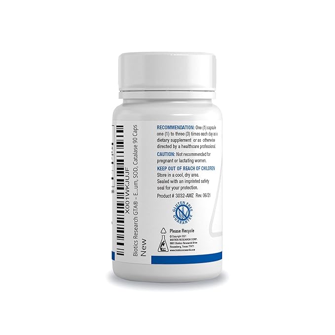 Biotics Research GTA – Selenium Supplement with Rubidium Porcine Glandular Endocrine Glands Support Optimal Hormonal Balance - SOD Catalase Phytochemically Bound Trace Elements™ - 90 Capsules