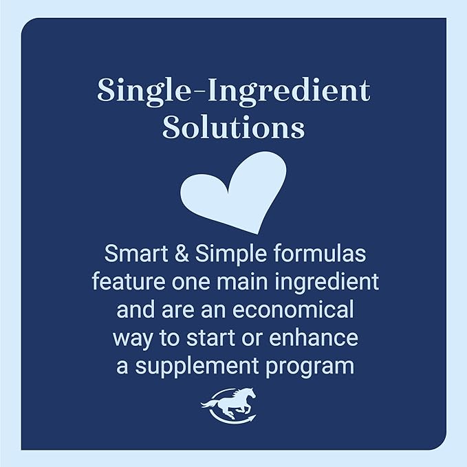 Smart &amp Simple MSM Pellets | Helps Manage Effects of Stress | Horse Supplement Aids in Cellular and Tissue Strengthening | 56 Servings | 2.4 lb Bucket