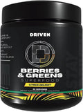 Driven B&ampG Berries &amp Greens Superfood Powder 30 Servings - Organic Plant-Based Formula with Probiotics &amp Digestive Enzymes -Supports Recovery Healthy Digestion and Immune Function (Citr