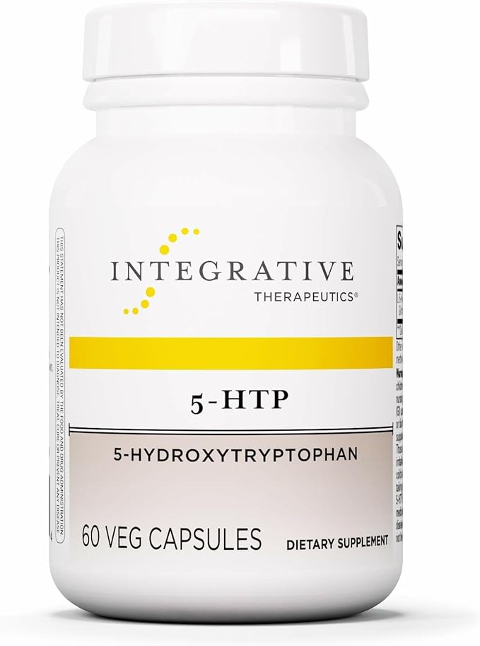 Integrative Therapeutics 5-HTP - Supplement that Supports a Healthy Outlook &amp Restful Sleep* - Vegan Dairy-Free &amp Gluten-Free - 60 Capsules (60 Servings)
