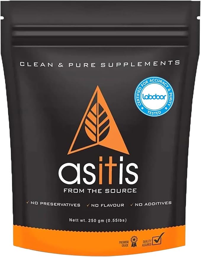 AS-IT-IS Nutrition Creatine Monohydrate 250gms/8.8 Oz | USA Labdoor Certified for Accuracy &amp Purity Preworkout 2.5g Per Serving Free of Fillers and Preservatives
