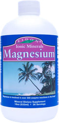 Eidon Liquid Magnesium Concentrate - Ionic Magnesium Chloride Drops for Men and Women Supports a Sense of Calm and Muscle Relaxation Bioavailable No Additives or Preservatives - 18 oz