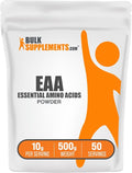 BulkSupplements.com Essential Amino Acids Powder - Essential Amino Acids Supplement EAA Powder - Unflavored &amp Gluten Free 10g per Serving 500g (1.1 lbs) (Pack of 1)