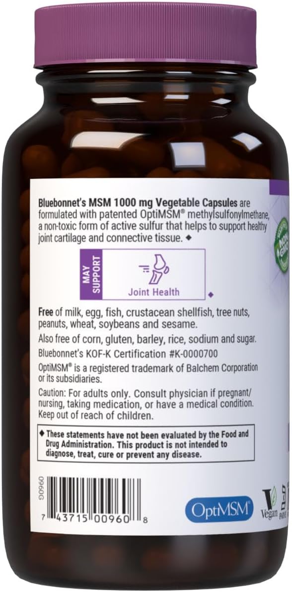 Bluebonnet MSM Supplement 120 Count (743715009608)