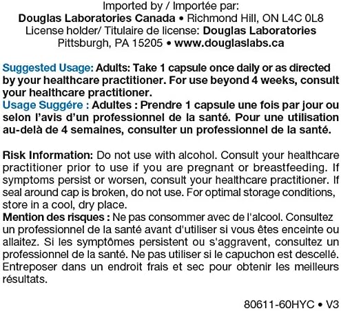 Douglas Laboratories GABA 500 mg. | Amino Acid Support for Brain Neurotransmitters Sleep Cycles and Body Temperature | 60 Capsules