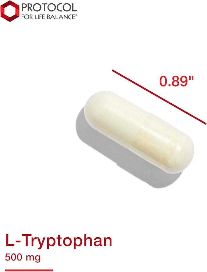 Protocol For Life Balance - L-Tryptophan 500 mg - 120 Veg Capsules