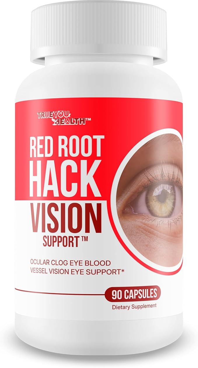 Red Root Hack Vision Supplement - Our Best Eye Pills for Ocular Clog - Vision Eye Vitamins to Improve Eyesight - Our Best Bloodflow Vision Pills Sight Care Formula with Vitamin A Lutein Zeaxanthin
