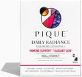 PIQUE Daily Radiance Liposomal Vitamin C for Immune Support - 1000 mg Vitamin C &amp 1900 mg Elderberry per Packet Powerful Antioxidants for Healthy Collagen Production - 28 Packets (10mL Each)