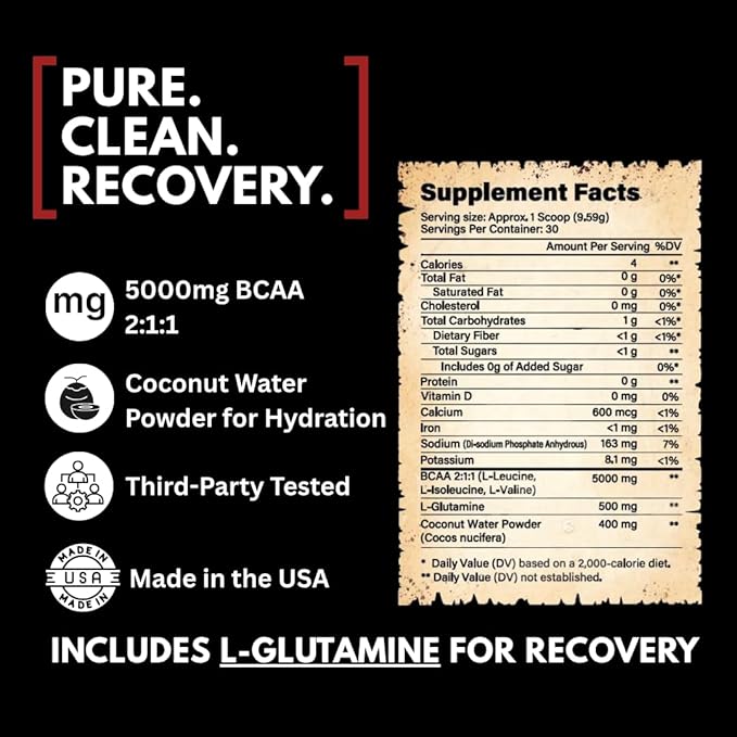 Armor of God BCAA Amino Acid Recovery Supplement Muscle Repair Endurance Hydration Workout Support (BlackBerry Lemonade)