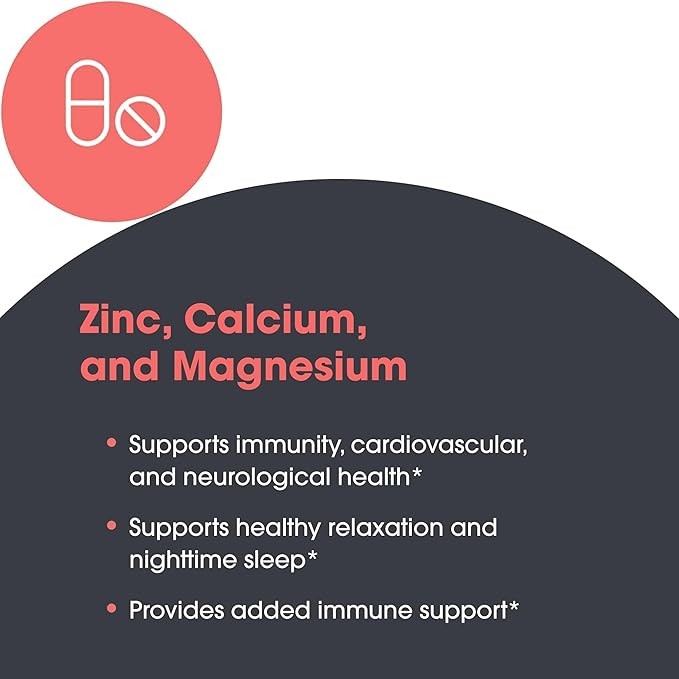 Metabolic Maintenance Cal Mag Zinc Complex with Vitamin D-3 - Higher Absorption for Bone + Heart Support (240 Capsules)