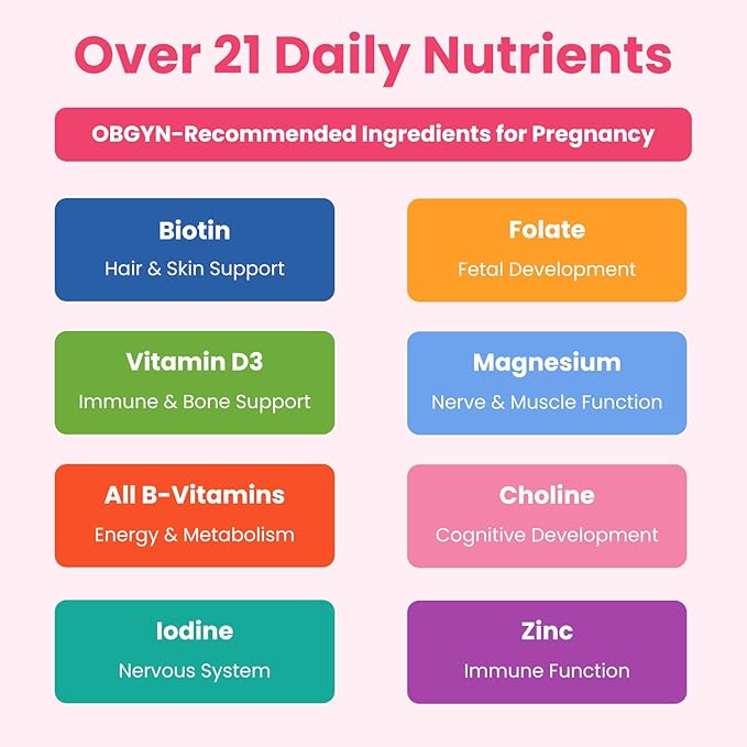 Mother's Promise Prenatal &amp Postnatal Multivitamin for Women | Sugar Free Liquid Prenatal Vitamins for Women with Folate Choline &amp Organic Fruits for Preconception Pregnancy &amp Nursing |