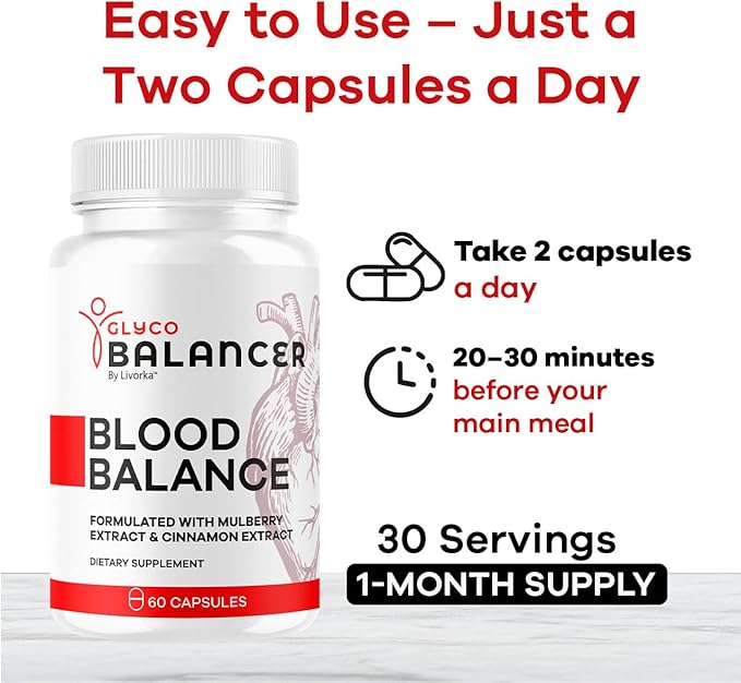 (3 Pack) Glyco Balancer Capsules - Official GlycoBalancer Supplement Support Pills Advanced Formula All Natural Premium Ingredinets for Health Support Vitamins and Wellness 180 Capsules for 3 Months