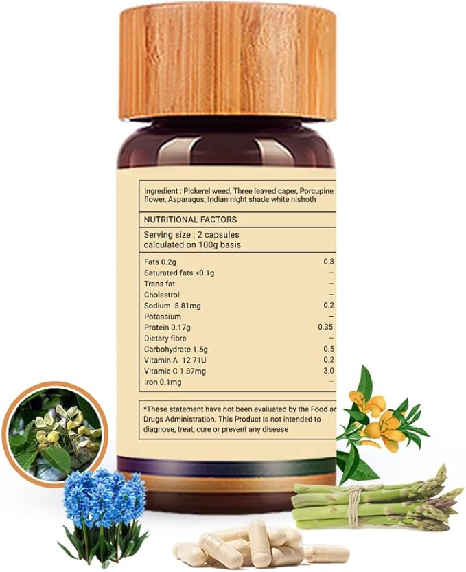 Thyroid Support Supplement - Natural Thyroid Support - Vegetarian &amp Non-GMO - 100% Vegan Ayurveda Supplement - 80 Capsules