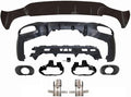 ABS Rear Bumper Lip Diffuser with Exhaust Compatible for Mercedes Benz CLA Class W118 C118 CLA180 CLA200 CLA250 CLA35 CLA45 AMG 2020 2021 (Color : Silver 35 Style)