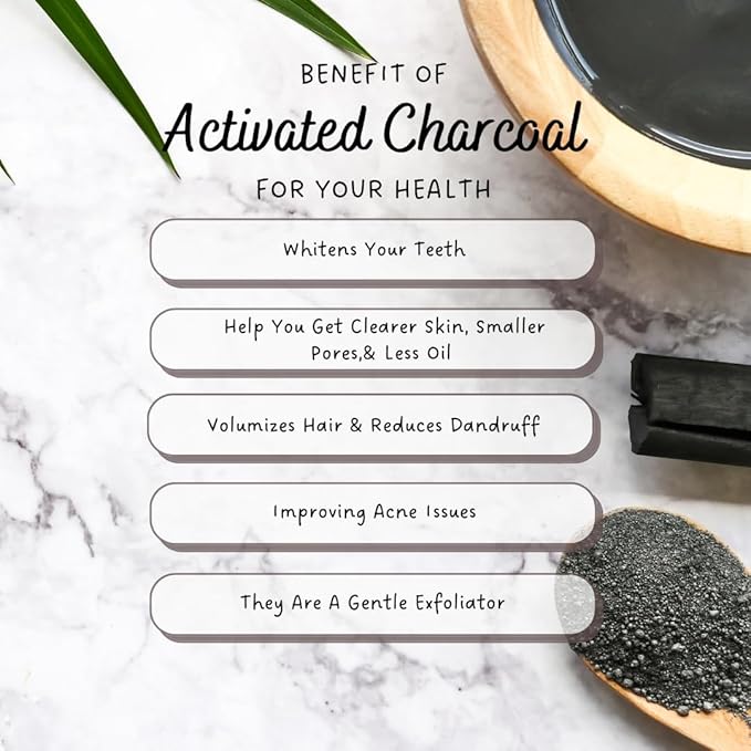 TV Natural Activated Charcoal Powder - 100 g Pack of 1 for Skin Care