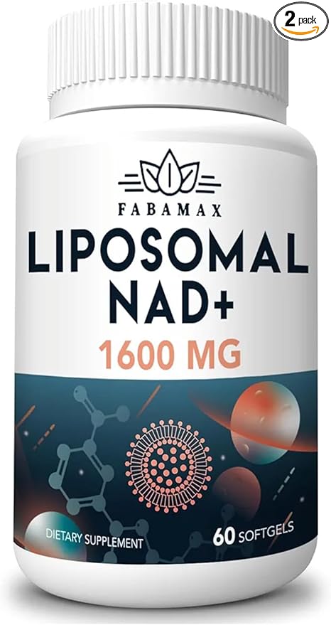 1600 mg Liposomal NAD Supplement 98% Pure NAD+ Supplement Superior Absorption Alternative to Nicotinamide Riboside or NADH to Boost NAD+ for Aging Defense Energy Longevity 120 Softgels