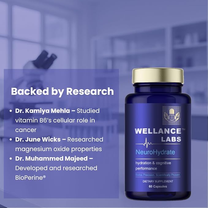 NeuroHydrate Cognitive Performance &amp Hydration Supplement with Electrolytes Amla &amp Astaxanthin