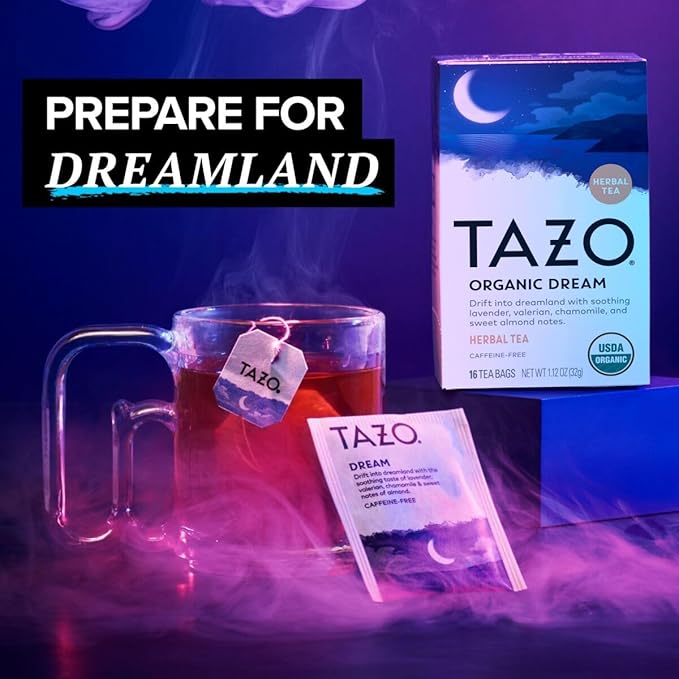 TAZO Tea Bags Regenerative Organic Zen Calm Chamomile &amp Herbal Organic Dream 16 CT (2ea) (Variety Pack)
