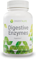 4Life Digestive Enzymes - Supports Digestive and Intestinal Health Food Absorption and Breakdown of Protein Carbohydrates and Fats - 90 Capsules