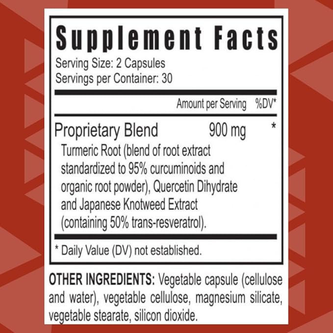 Youngevity Cell Shield RTQ™ - Turmeric Curcumin (95% Circuminoids) Quercetin Japanese Knotweed - Highly Bioavailable Antioxidant Blend - 60 Capsules