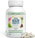 VITAL NUTRITIVE Vital Hair Complex – Biotin &amp Vitamin B Hair Vitamins for Women &amp Men – Supports Healthy Hair Skin &amp Nails – Hormone-Free Gluten-Free – Hair Supplement for Women &amp Me