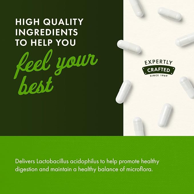 Swanson Lactobacillus Acidophilus Probiotic for Adults Seeking Daily Digestive and Bowel Health Support with 1 Billion CFU - Acid-Resistant (250 Capsules 3 Pack)