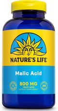 Nature's Life Malic Acid 800 mg | Chelating Agent May Help Support Energy &amp Muscle Comfort | No Gluten Non-GMO | 250 Count