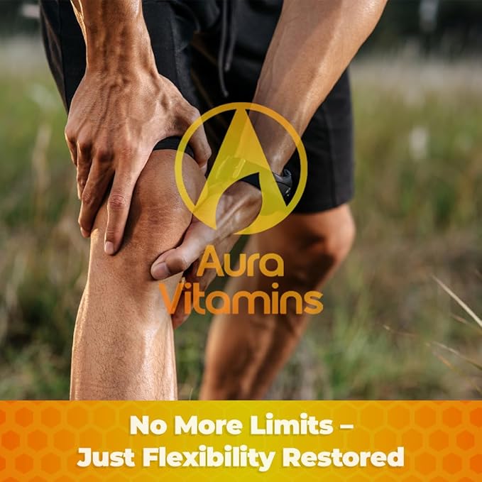 Bee Flex Joint Support Supplements - Glucosamine &amp Turmeric for Joint &amp Muscle Health Enhanced Mobility Flexibility and Comfort - Natural Cartilage Support Complex - 60 Capsules (1)