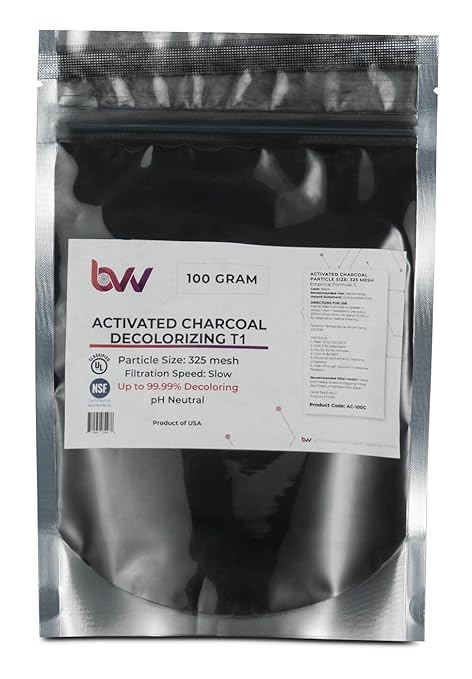 BVV Activated Hardwood Carbon Decolorizing T1 (100% Hardwood Charcoal)-2.5Kg