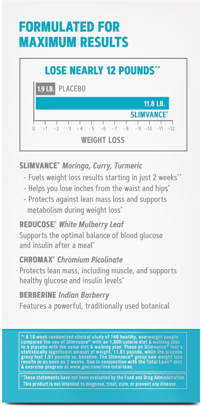 GNC Total Lean GlucaTrim - 120 Capsules