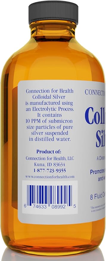 Colloidal Silver - 10 PPM - 16 oz / 8 oz / 4 oz / 2 oz - Immune Support