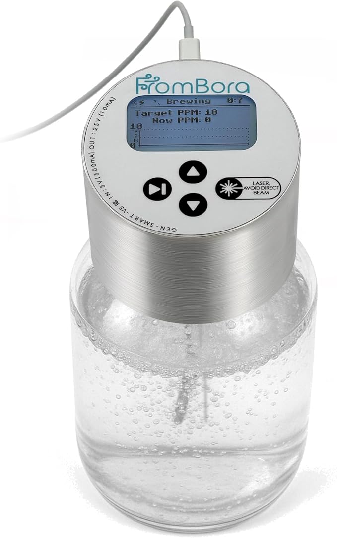 SMART Colloidal Silver Generator Kit – PPM Auto-Stop – 99.99% Pure Silver Rods – Constant Current Machine for True Nano Particles – Active Stirring LCD Built-in Laser &amp TDS Meter