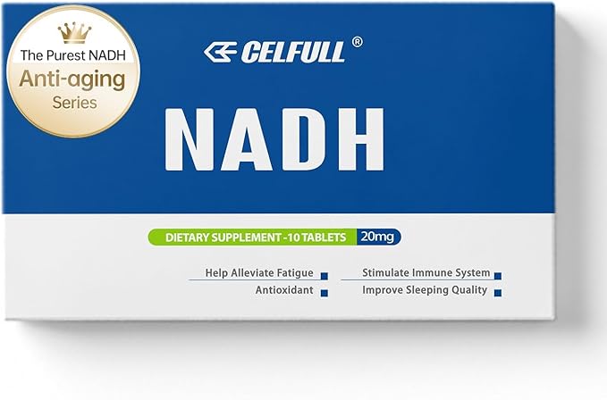 CELFULL 40mg NADH Immune Support SupplementsBoost Energy NAD+ Levels Anti-Aging NAD+ for Women and Men
