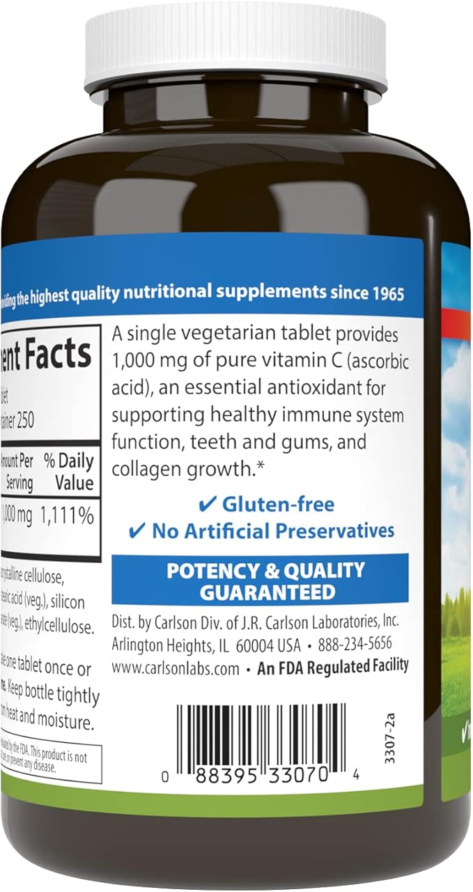 Carlson - Vitamin C 1000 mg 250 Count