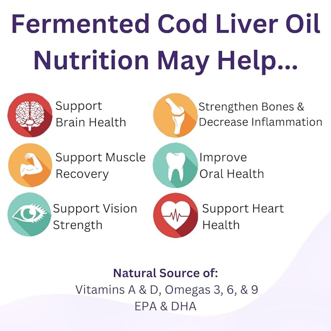 Green Pasture Fermented Cod Liver Oil &amp Butter Oil Blend - Wild Alaska Cod Vitamins A &amp D Omega-3-6-9 MSC Certified 120 Capsules