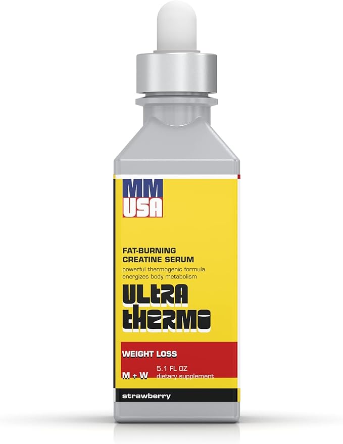 MMUSA Ultra Thermo Serum: Top Fat Burner &amp Metabolism Enhancer. Slim Boost Energy &amp Elevate Pre-Workout Performance. Thermogenic. Appetite Control. for Men &amp Women. Strawberry 5.1 Fl Oz