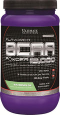 Ultimate Nutrition Flavored BCAA Powder - Caffeine Free with 3g Leucine 1.5g Valine 1.5g Isoleucine - Post Workout Amino Acid Supplement Watermelon 60 Servings