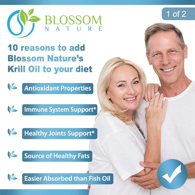 Antarctic Krill Oil Softgels–1600mg per Serving with 2mg Astaxanthin High Omega‑3 (174mg EPA &amp 120mg DHA) in Phospholipid Form–Supports Joint Heart Skin &amp Brain Health–60 Lemon-Flavored Sof