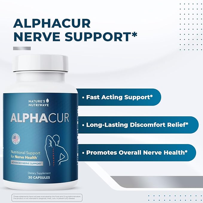 Alphacur – Natural Supplement with Magnesium Alpha Lipoic Acid Turmeric &amp CoQ10 – Non-GMO 100% Natural Made in the USA GMP-Certified – 30 Capsules 2 Month Supply
