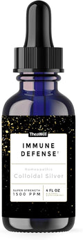 Colloidal Silver 1500 PPM Super-Strength Concentration Immune Defense High-Grade Mild Silver Protein (4.00 Fl Oz 4.00 Fl Oz) by TheaWell