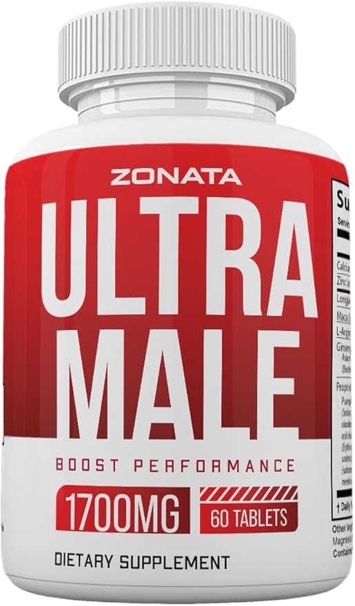 Zonata Ultra Male Pills Power Ultra Male Supplement Advanced Formula 60 Count