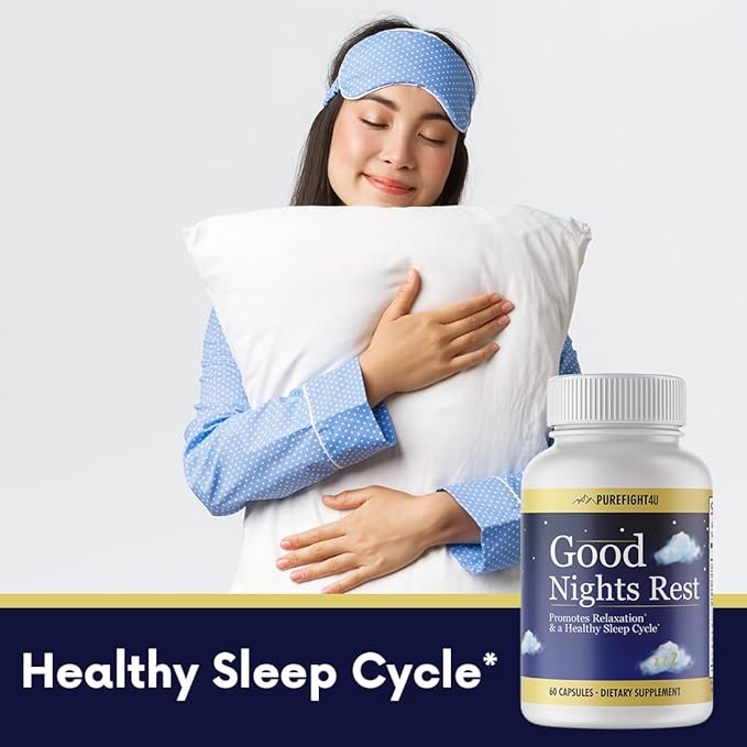 Good Night Rest Promotes Relaxation &amp Healthy Sleep Cycle Dietary Supplement | 60 Capsules