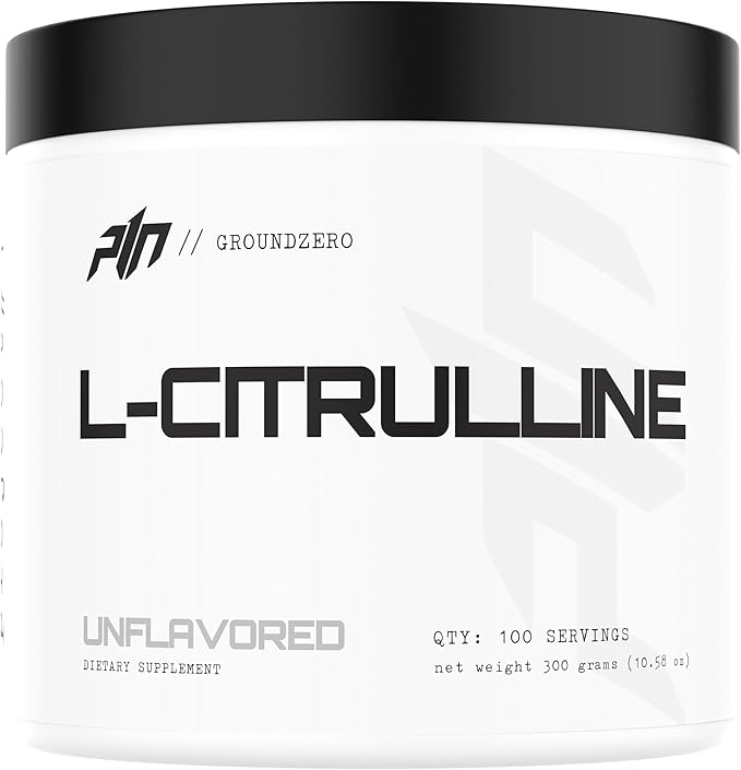 Project #1 L-Citrulline Powder Unflavored 100 Servings Pre-Workout Performance Supplement for Blood Flow and Muscle Recovery