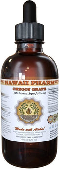 Hawaii Pharm Oregon Liquid Extract Oregon (Mahonia aquifolium) Tincture Herbal Supplement Made in USA 4 fl.oz