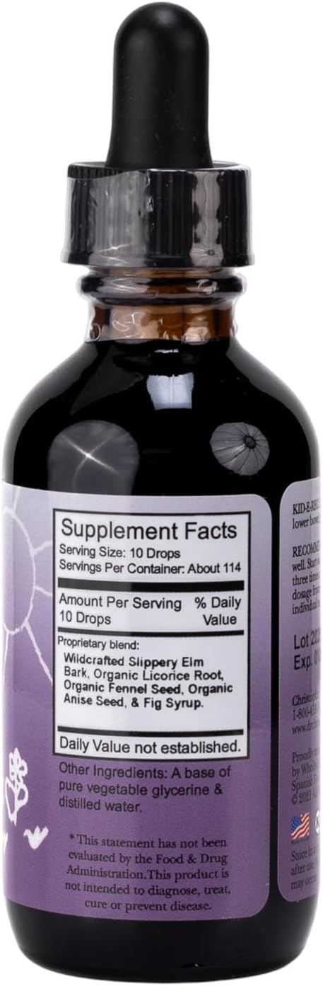 Christopher's Original Formulas Kid-e-Reg Bowel Tonic – Herbal Formula for Kids – Great Taste – 2 oz (Pack of 2)