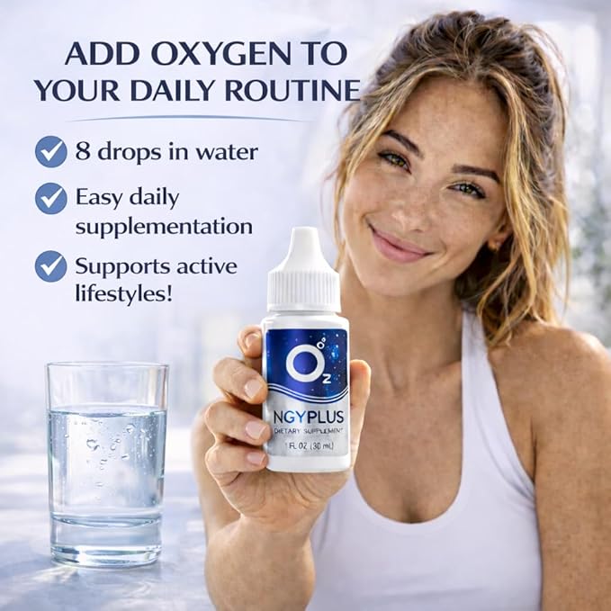 O2 Liquid Oxygen - Dietary Supplement - Your Ultimate Health and Wellness Formula with Silica Power!