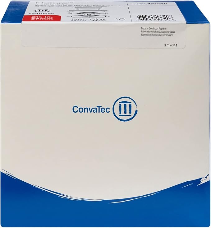 ConvaTec 51421040BX - Natura Moldable Durahesive Skin Barrier Accordion Flange with Hydrocolloid Flexible Collar Opening 7/8 to 1-5/16 (22 33mm) Flange 2-1/4 (57mm)