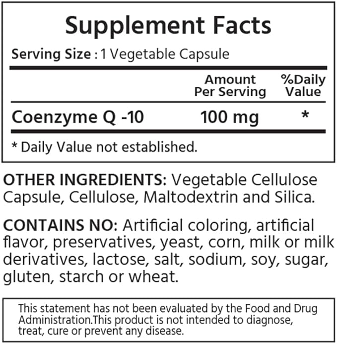 ML Naturals CoQ-10 100mg (Per Serving) – 240 Vegetable Capsules – Supports Heart Health &amp Immune Function