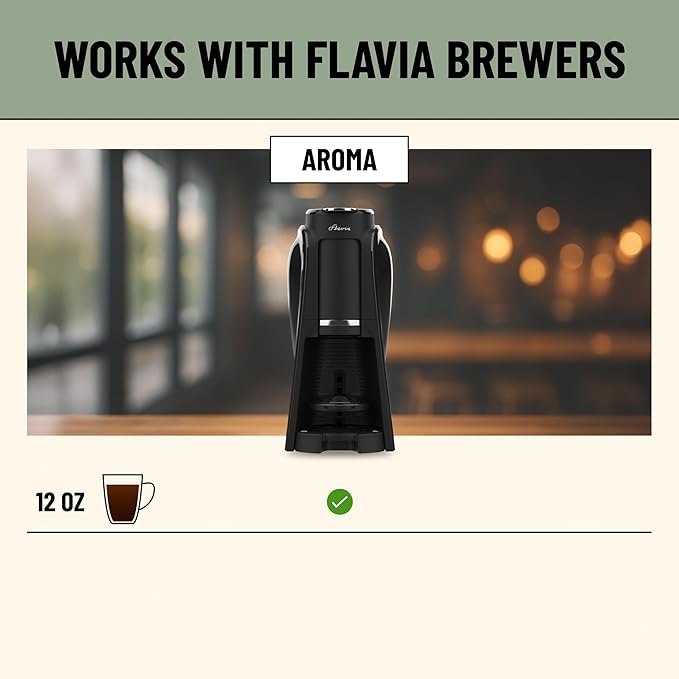 Flavia Lavazza Momento Romance 12 oz Coffee Freshpacks works only with Flavia Aroma Brewer Medium Roast (Case of 38)