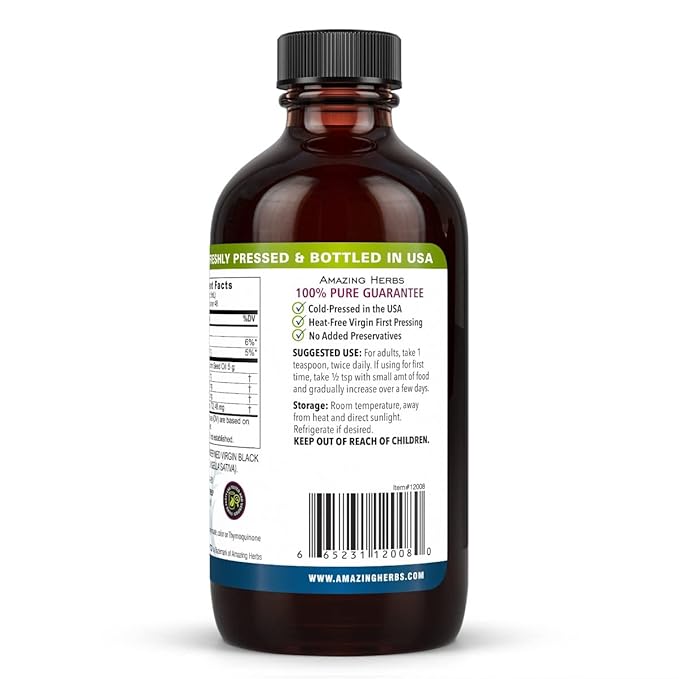 Amazing Herbs Oil Black Seed Premium